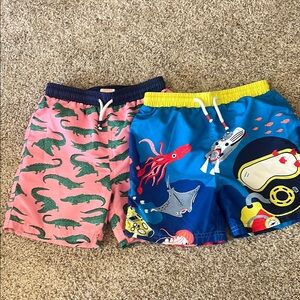 Mini Boden Swim Trunks - Size 7/8